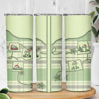 Western Yoke Skinny Tumbler Frog Christmas Cute Style - Wonder Print Shop