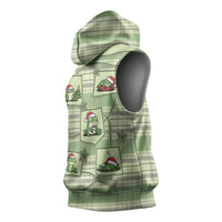 Western Yoke Sleeveless Hoodie Frog Christmas Cute Style - Wonder Print Shop