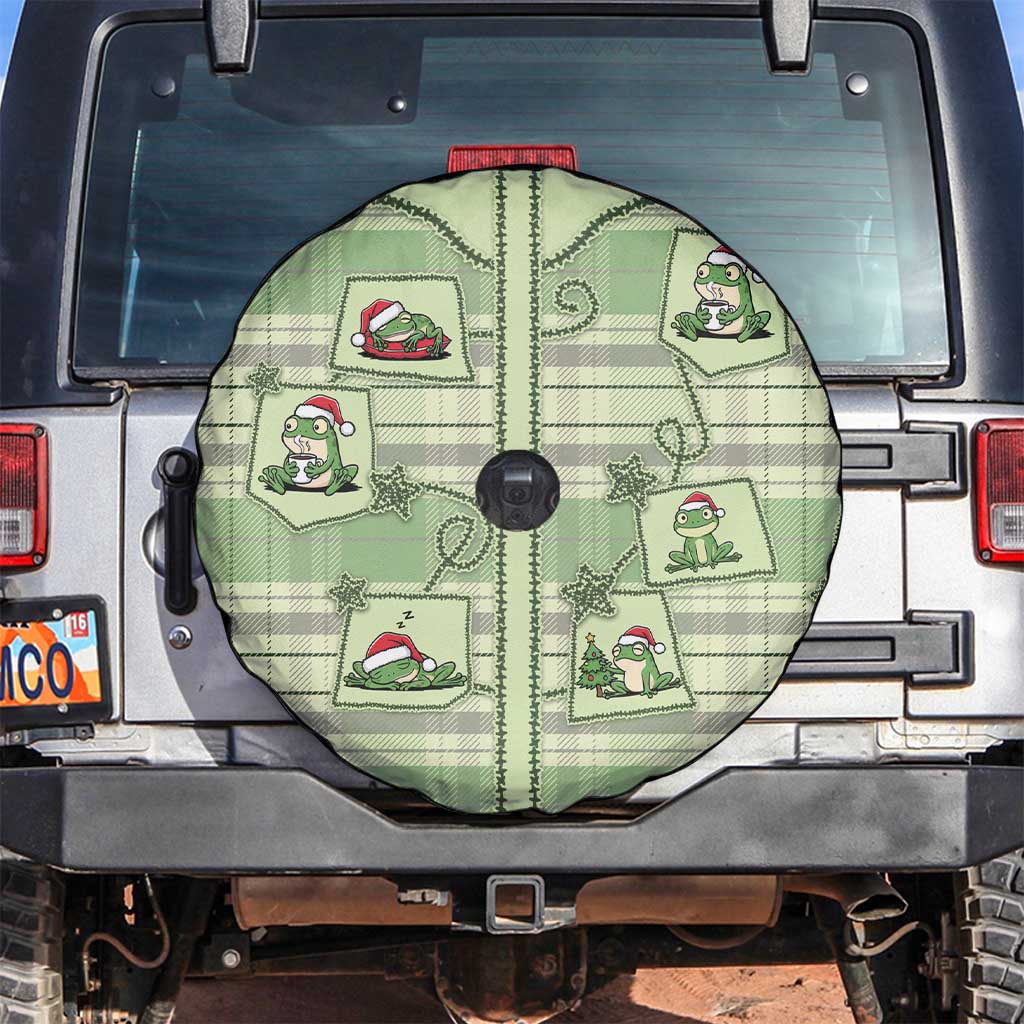 Western Yoke Spare Tire Cover Frog Christmas Cute Style - Wonder Print Shop