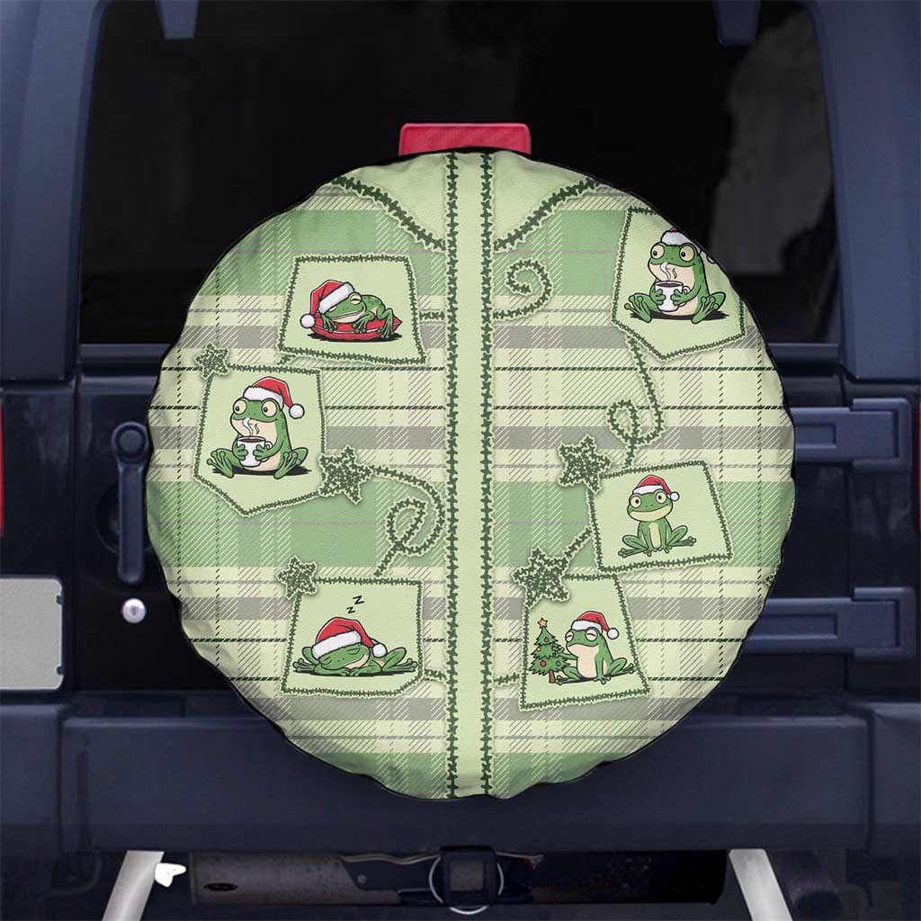 Western Yoke Spare Tire Cover Frog Christmas Cute Style - Wonder Print Shop