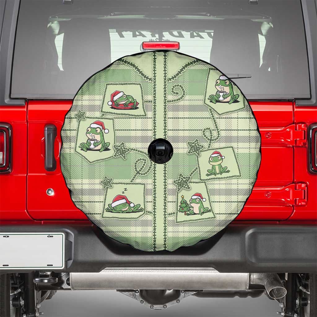 Western Yoke Spare Tire Cover Frog Christmas Cute Style - Wonder Print Shop