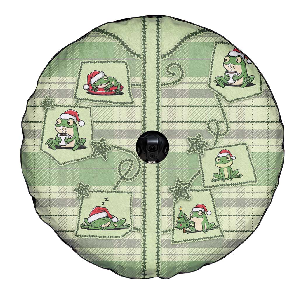 Western Yoke Spare Tire Cover Frog Christmas Cute Style - Wonder Print Shop