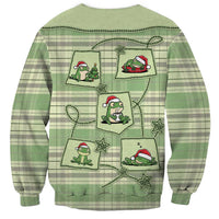 Western Yoke Sweatshirt Frog Christmas Cute Style - Wonder Print Shop
