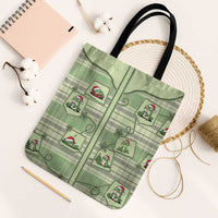 Western Yoke Tote Bag Frog Christmas Cute Style - Wonder Print Shop