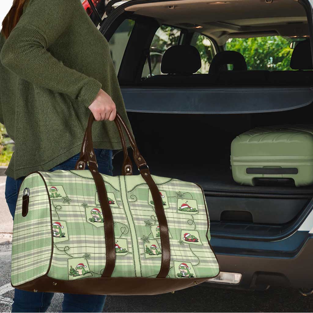 Western Yoke Travel Bag Frog Christmas Cute Style - Wonder Print Shop