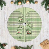 Western Yoke Tree Skirt Frog Christmas Cute Style - Wonder Print Shop