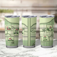 Western Yoke Tumbler Cup Frog Christmas Cute Style - Wonder Print Shop