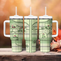 Western Yoke Tumbler With Handle Frog Christmas Cute Style - Wonder Print Shop