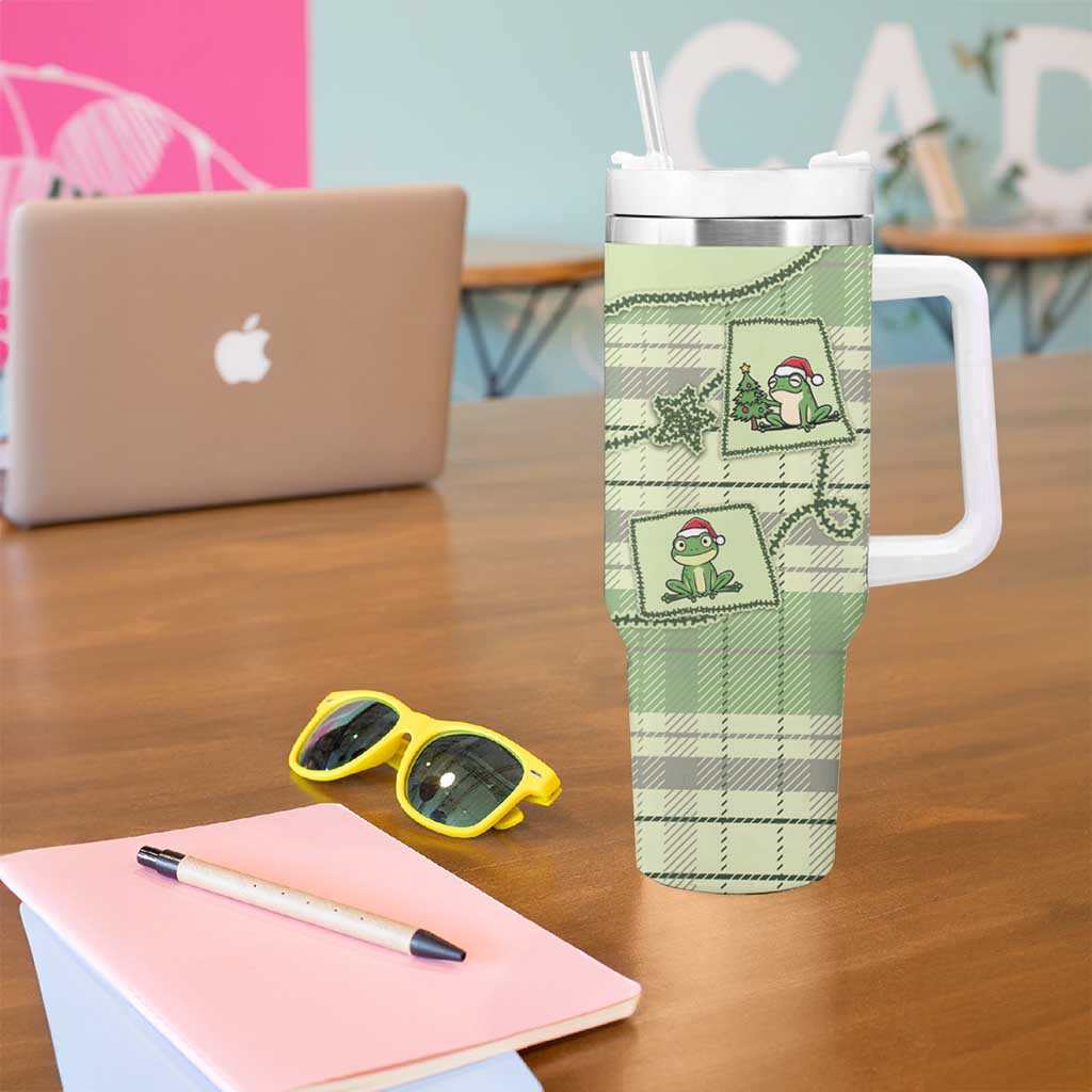 Western Yoke Tumbler With Handle Frog Christmas Cute Style - Wonder Print Shop