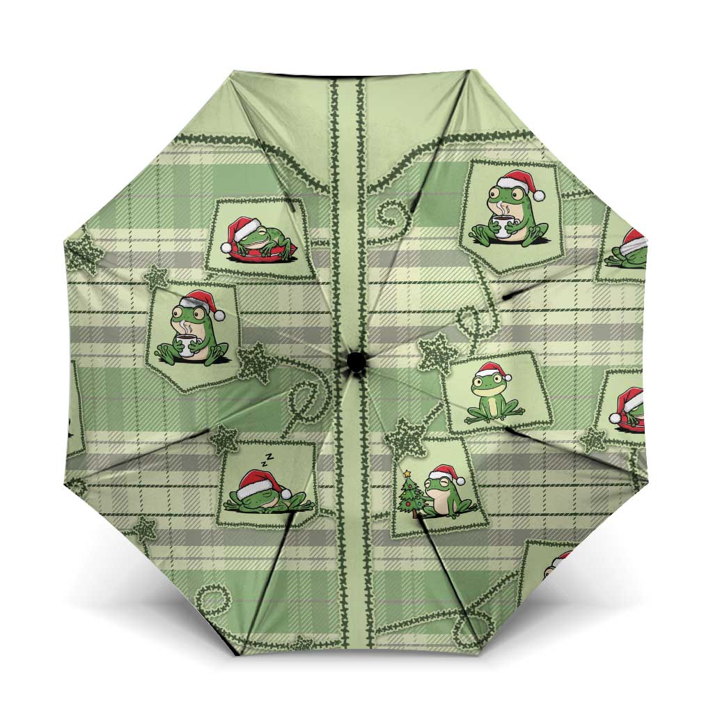 Western Yoke Umbrella Frog Christmas Cute Style - Wonder Print Shop