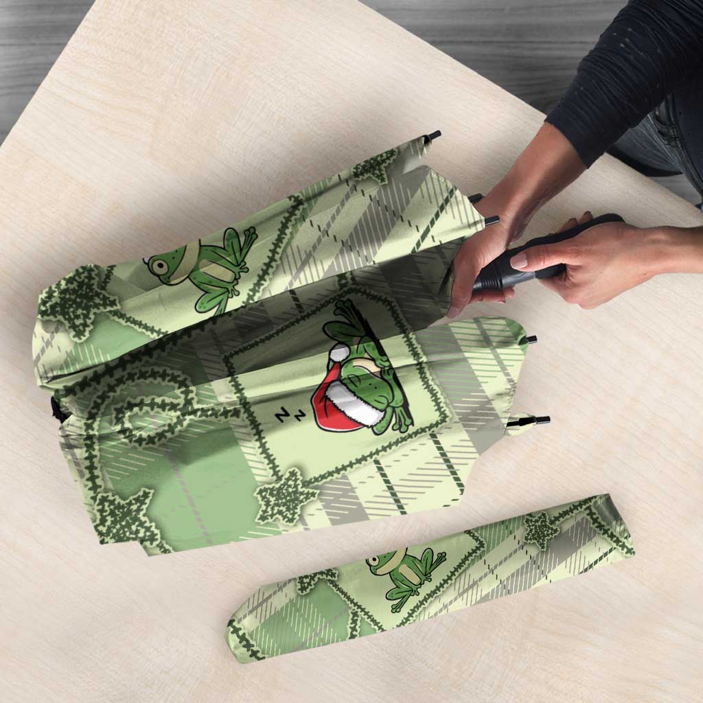 Western Yoke Umbrella Frog Christmas Cute Style - Wonder Print Shop