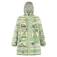 Western Yoke Wearable Blanket Hoodie Frog Christmas Cute Style - Wonder Print Shop