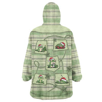 Western Yoke Wearable Blanket Hoodie Frog Christmas Cute Style - Wonder Print Shop