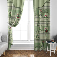 Western Yoke Window Curtain Frog Christmas Cute Style - Wonder Print Shop