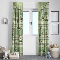 Western Yoke Window Curtain Frog Christmas Cute Style - Wonder Print Shop