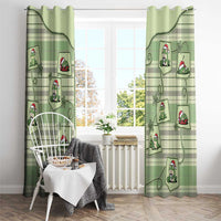Western Yoke Window Curtain Frog Christmas Cute Style - Wonder Print Shop
