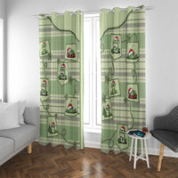 Western Yoke Window Curtain Frog Christmas Cute Style - Wonder Print Shop