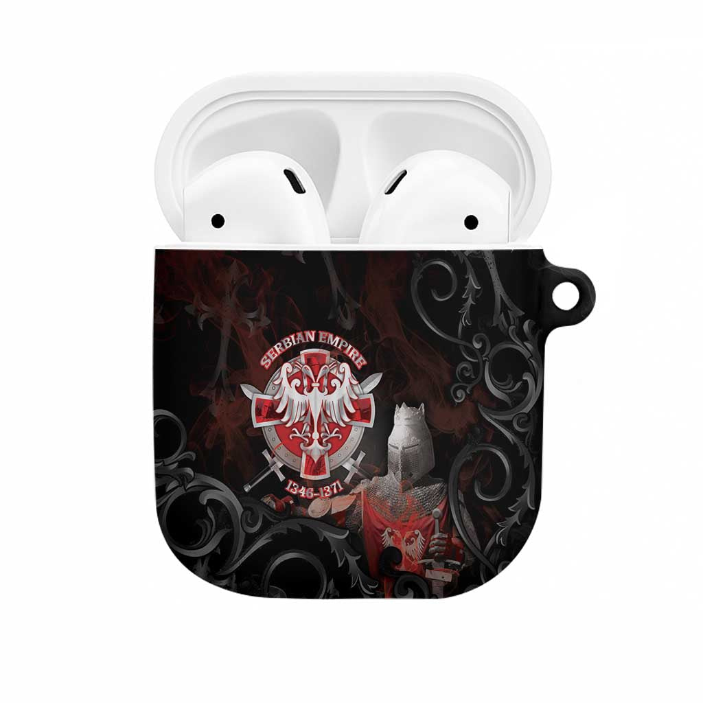 Serbian Empire AirPods Case Knight With Emblem Double Eagle - Wonder Print Shop