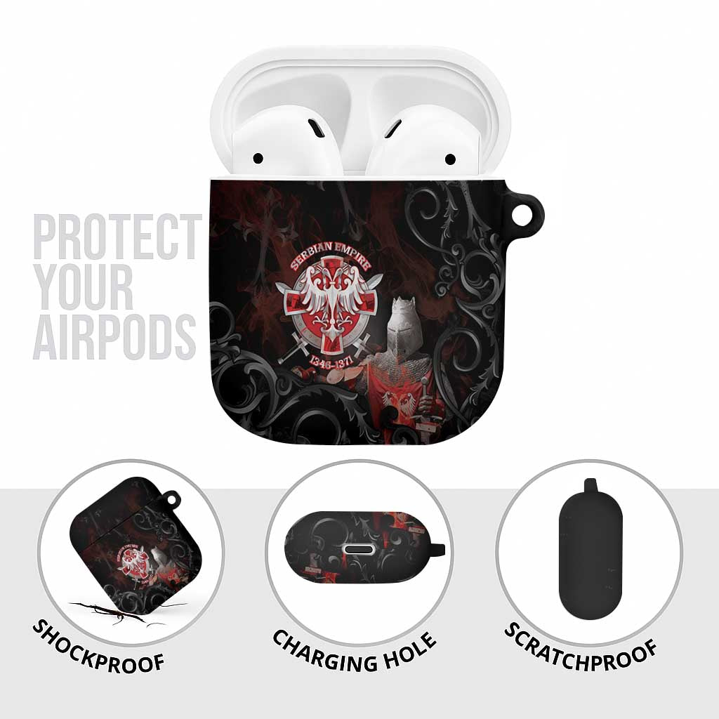 Serbian Empire AirPods Case Knight With Emblem Double Eagle - Wonder Print Shop