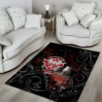 Serbian Empire Area Rug Knight With Emblem Double Eagle - Wonder Print Shop