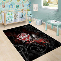 Serbian Empire Area Rug Knight With Emblem Double Eagle - Wonder Print Shop