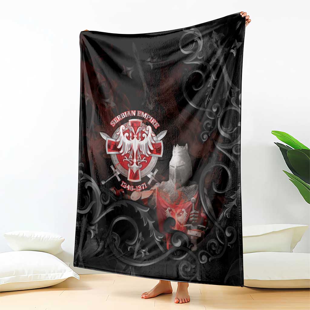 Serbian Empire Blanket Knight With Emblem Double Eagle - Wonder Print Shop