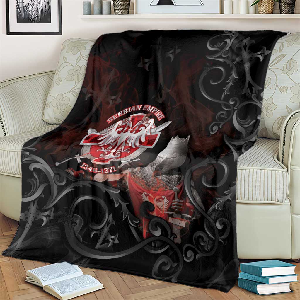 Serbian Empire Blanket Knight With Emblem Double Eagle - Wonder Print Shop