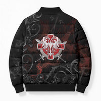 Serbian Empire Bomber Puffer Jacket Knight With Emblem Double Eagle - Wonder Print Shop