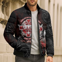 Serbian Empire Bomber Puffer Jacket Knight With Emblem Double Eagle - Wonder Print Shop