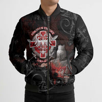 Serbian Empire Bomber Puffer Jacket Knight With Emblem Double Eagle - Wonder Print Shop