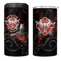 Serbian Empire 4 in 1 Can Cooler Tumbler Knight With Emblem Double Eagle - Wonder Print Shop