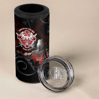 Serbian Empire 4 in 1 Can Cooler Tumbler Knight With Emblem Double Eagle - Wonder Print Shop