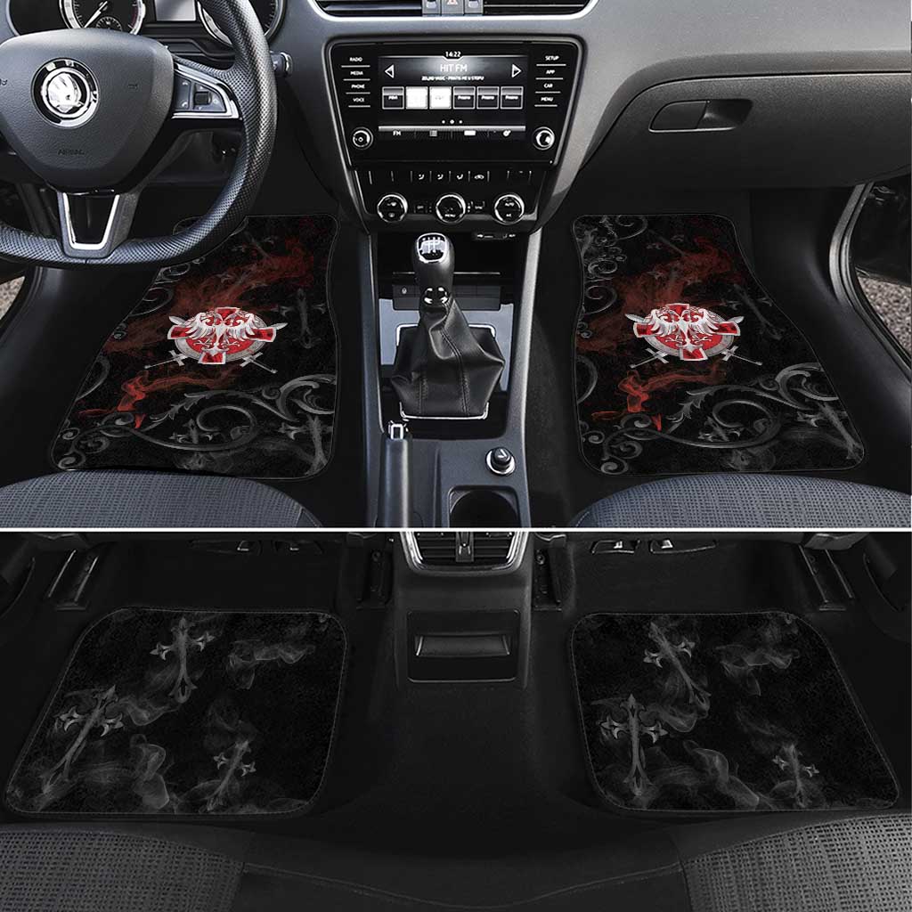 Serbian Empire Car Mats Knight With Emblem Double Eagle - Wonder Print Shop
