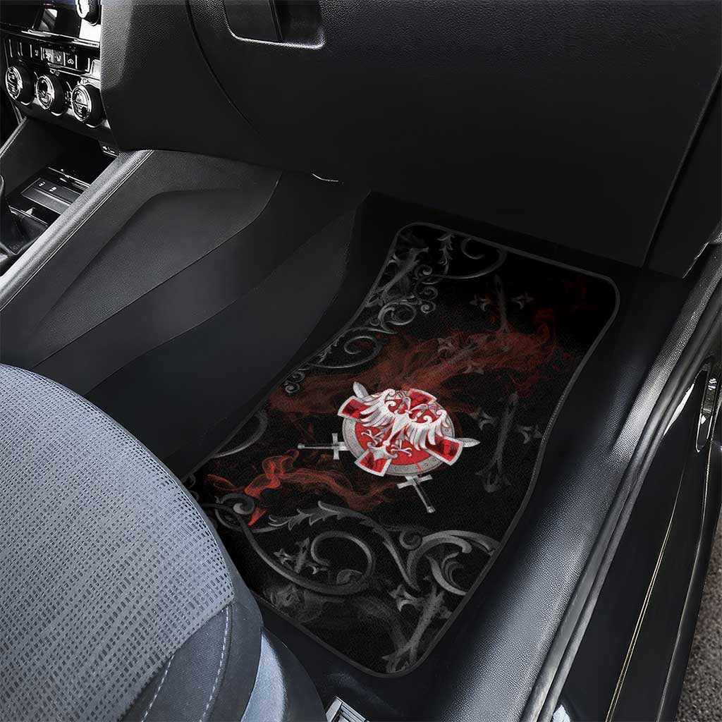Serbian Empire Car Mats Knight With Emblem Double Eagle - Wonder Print Shop