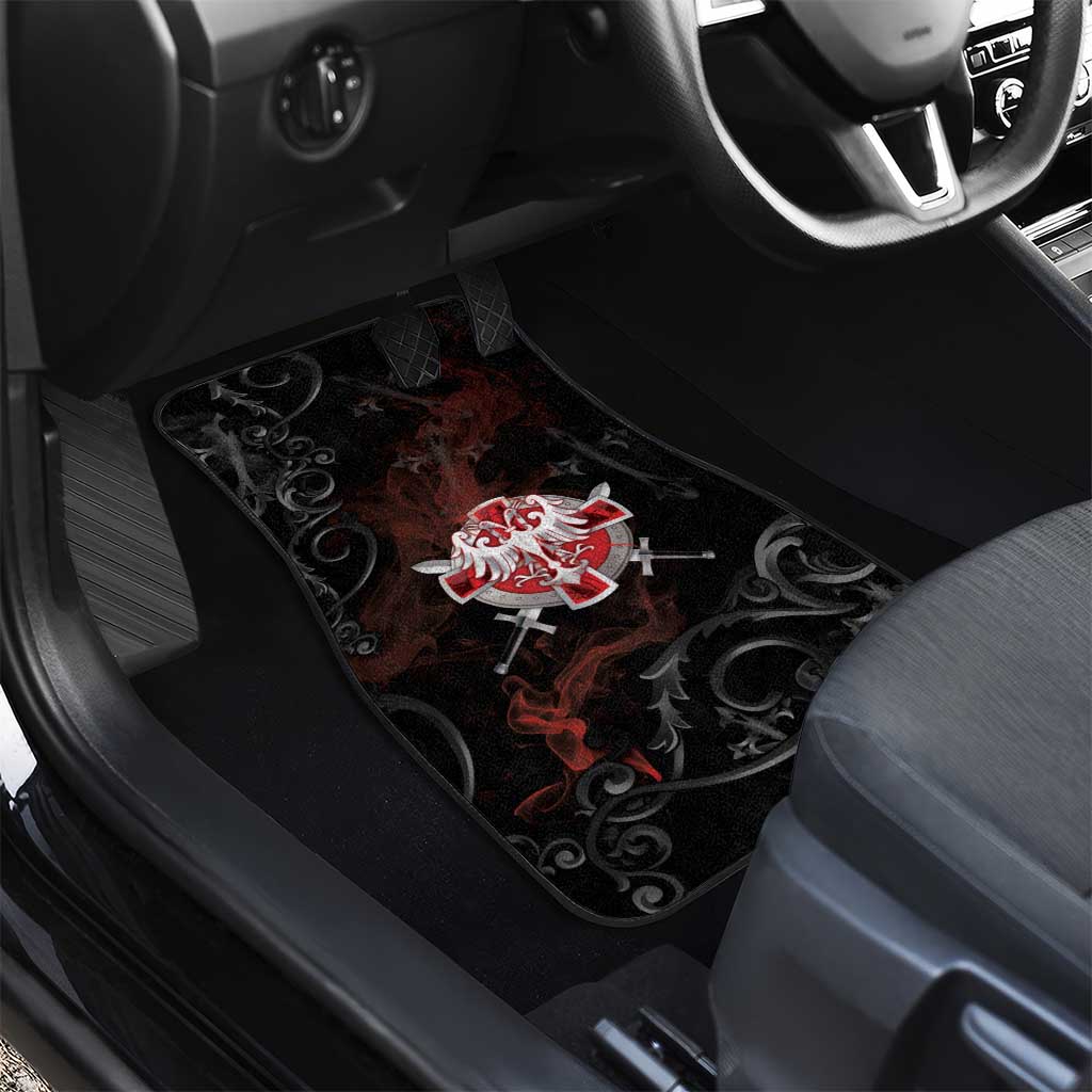 Serbian Empire Car Mats Knight With Emblem Double Eagle - Wonder Print Shop