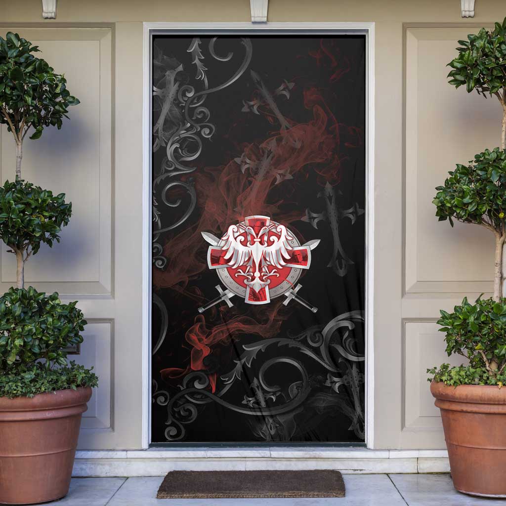 Serbian Empire Door Cover Knight With Emblem Double Eagle - Wonder Print Shop