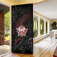 Serbian Empire Door Cover Knight With Emblem Double Eagle - Wonder Print Shop