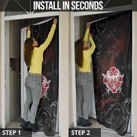 Serbian Empire Door Cover Knight With Emblem Double Eagle - Wonder Print Shop