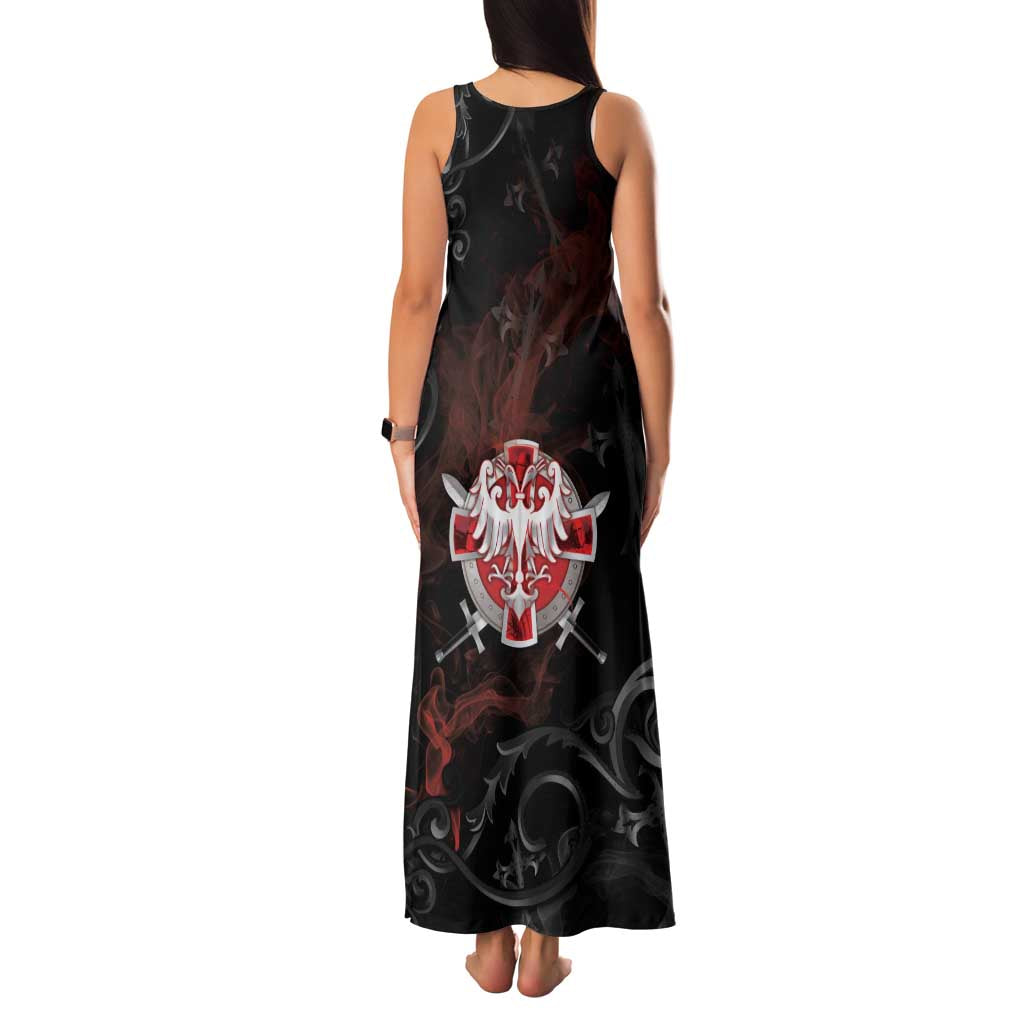 Serbian Empire Family Matching Tank Maxi Dress and Hawaiian Shirt Knight With Emblem Double Eagle - Wonder Print Shop