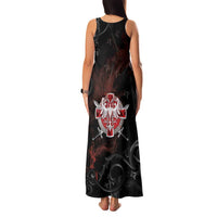 Serbian Empire Family Matching Tank Maxi Dress and Hawaiian Shirt Knight With Emblem Double Eagle - Wonder Print Shop