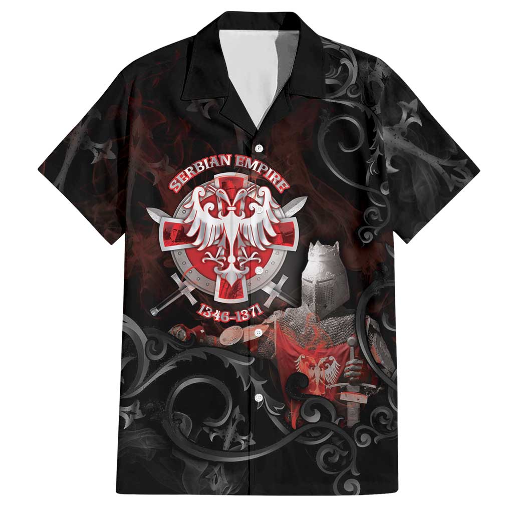 Serbian Empire Hawaiian Shirt Knight With Emblem Double Eagle - Wonder Print Shop