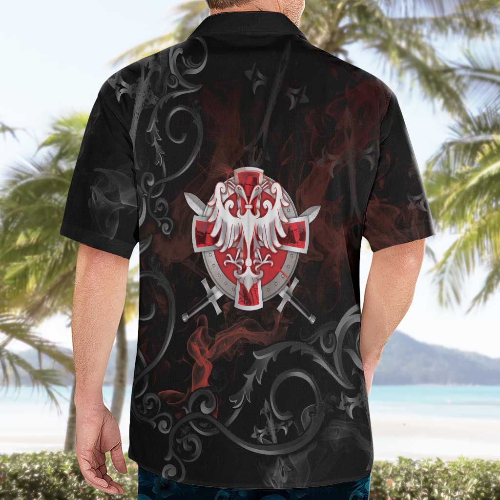 Serbian Empire Hawaiian Shirt Knight With Emblem Double Eagle - Wonder Print Shop