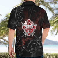 Serbian Empire Hawaiian Shirt Knight With Emblem Double Eagle - Wonder Print Shop