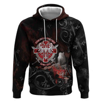 Serbian Empire Hoodie Knight With Emblem Double Eagle - Wonder Print Shop