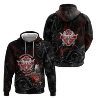 Serbian Empire Hoodie Knight With Emblem Double Eagle - Wonder Print Shop