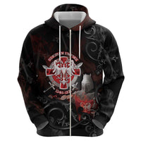 Serbian Empire Hoodie Knight With Emblem Double Eagle - Wonder Print Shop
