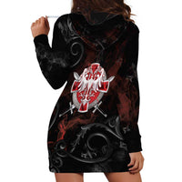 Serbian Empire Hoodie Dress Knight With Emblem Double Eagle - Wonder Print Shop