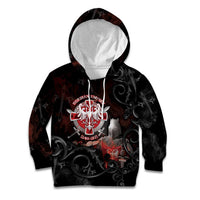 Serbian Empire Kid Hoodie Knight With Emblem Double Eagle - Wonder Print Shop