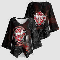 Serbian Empire Kimono Sleeve Blouse Knight With Emblem Double Eagle - Wonder Print Shop