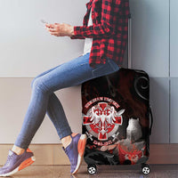 Serbian Empire Luggage Cover Knight With Emblem Double Eagle - Wonder Print Shop